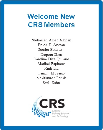 Welcome New CRS Members